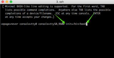 Captura de tela que mostra a entrada para recuperação de instância do Oracle Linux 6